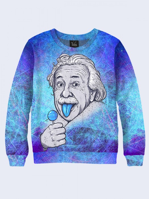 Свитшот Эйнштейн с чупа-чупсом