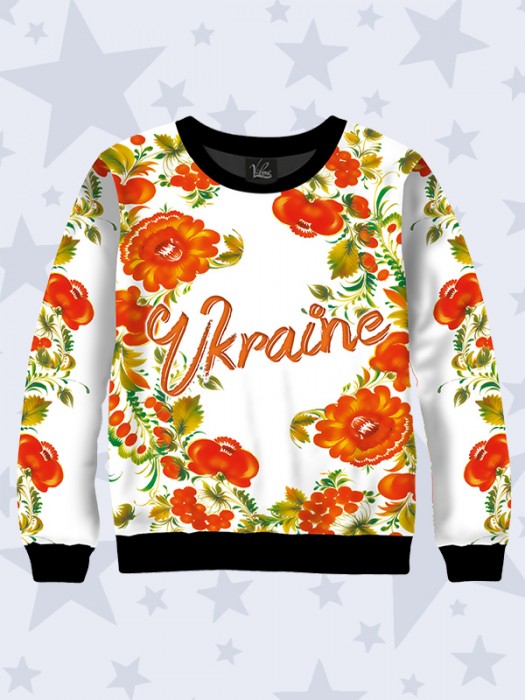 Свитшот Україна квіти
