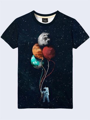 Футболка Космонавт с шариками