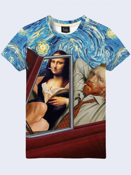 Футболка Mona Lisa and Van Gogh